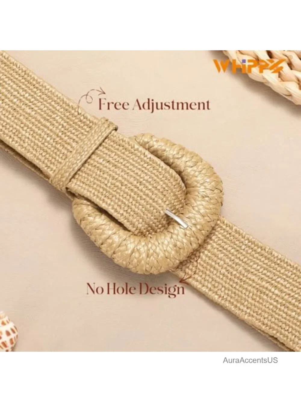 Straw Woven Elastic Stretch Waist Belt Boho Braided Dress Belt